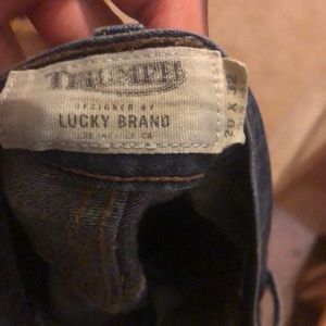 Lucky Brand button up zipper jeans